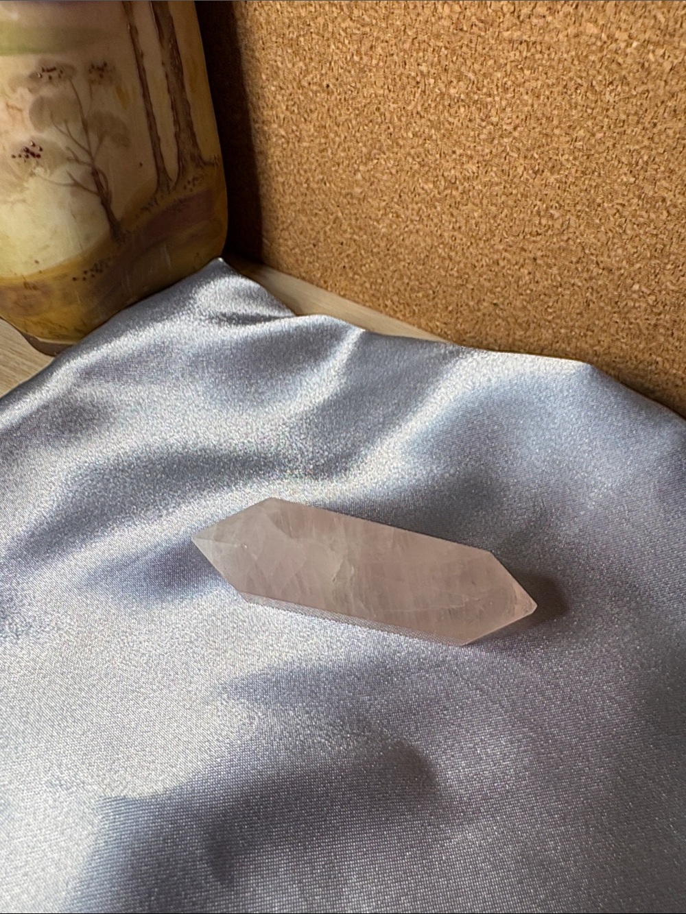 Rose Quartz Double-Terminated Crystal Wand - Home Accents